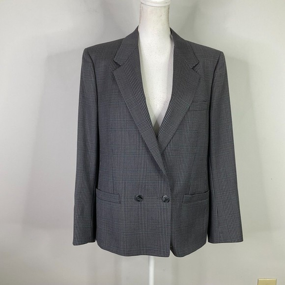 Vintage Burberrys Womens Jacket nordstrom tailored Wool Blazer Union Made in USA - Picture 1 of 13